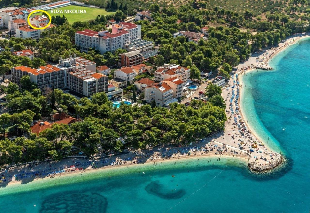 Ruza&Nikolina "1" Apartmani - Baška Voda Exteriör bild