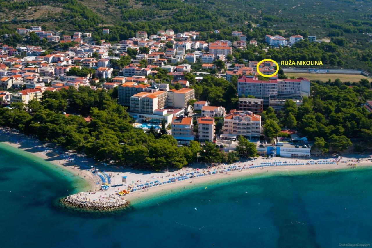Ruza&Nikolina "1" Apartmani - Baška Voda Exteriör bild