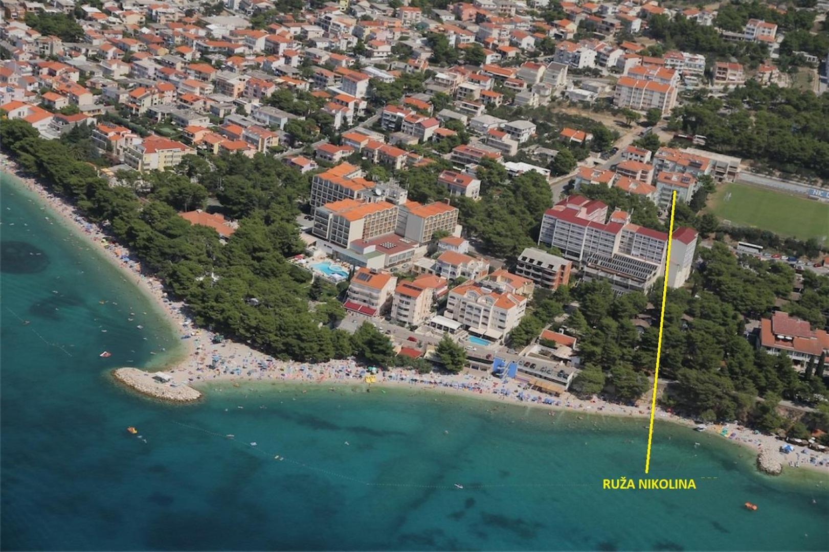 Ruza&Nikolina "1" Apartmani - Baška Voda Exteriör bild